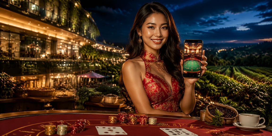 Người dùng Đà Nẵng xem thông tin giải thưởng casino trên ứng dụng di động bên tách cà phê
